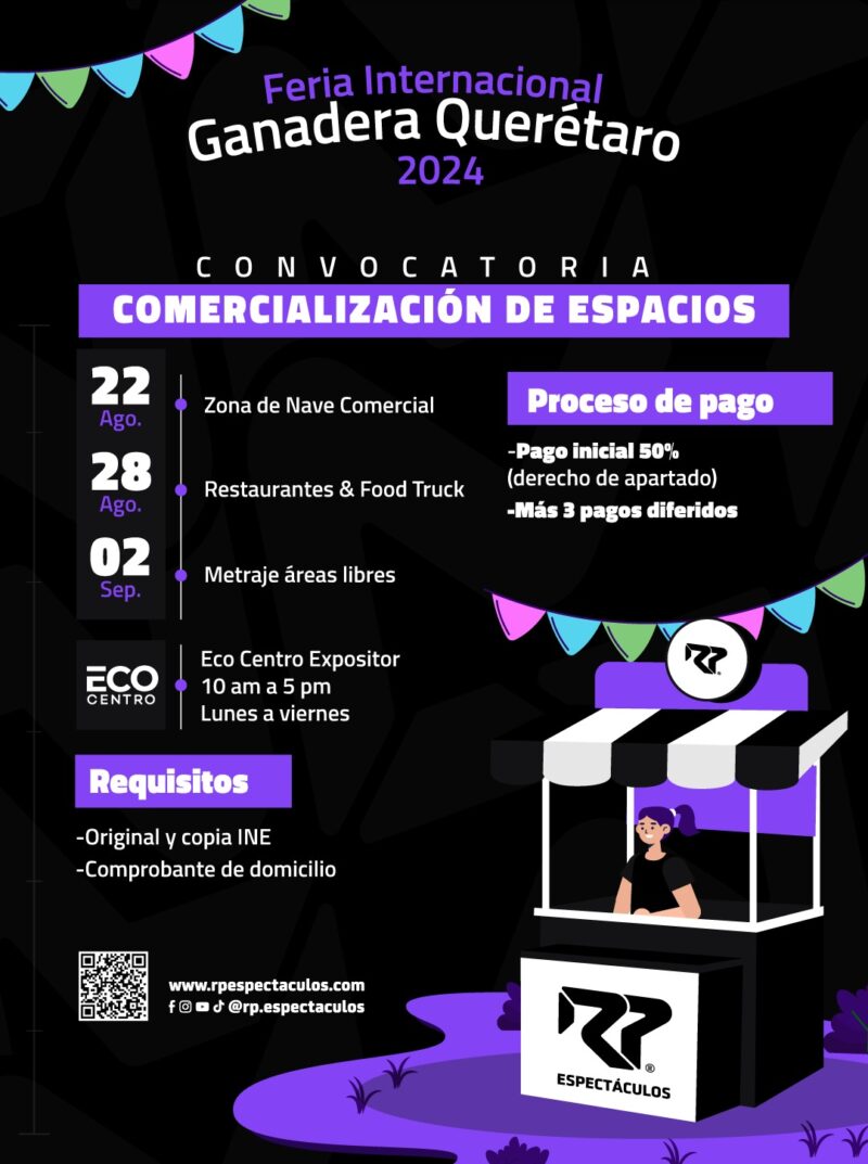Invitan a restaurantes y Food trucks a participar en la Feria Internacional Ganadera de Querétaro 2024