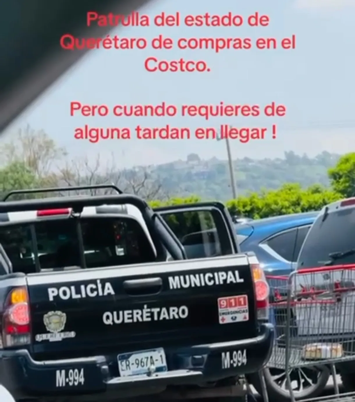 Policías de Querétaro sancionados por uso indebido de patrulla para compras personales