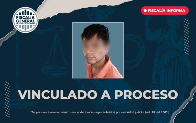 Vinculan a proceso a responsable de homicidio en Pueblo de Jurica
