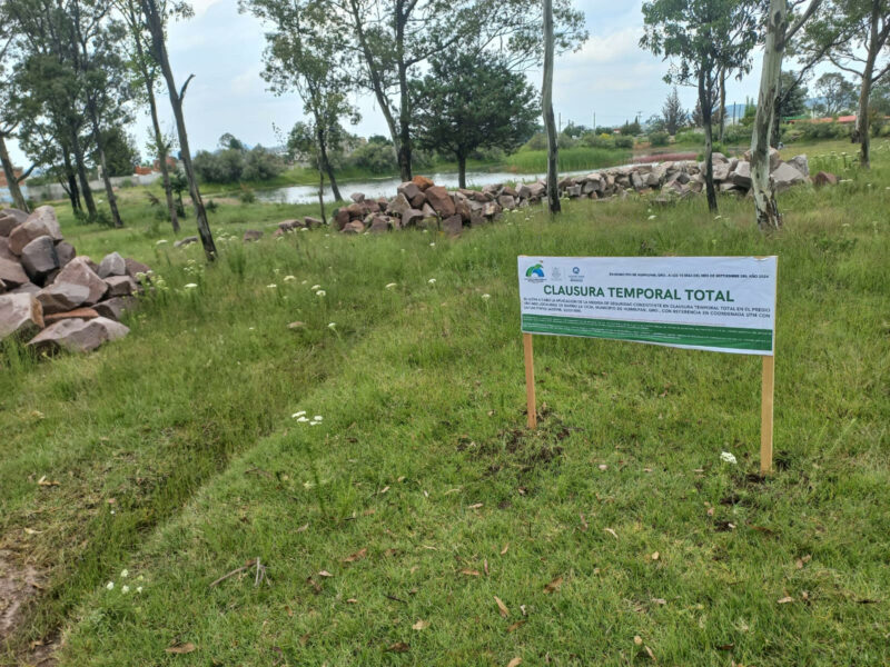 Clausuran Sitio de Depósito de Material de Construcción en Huimilpan