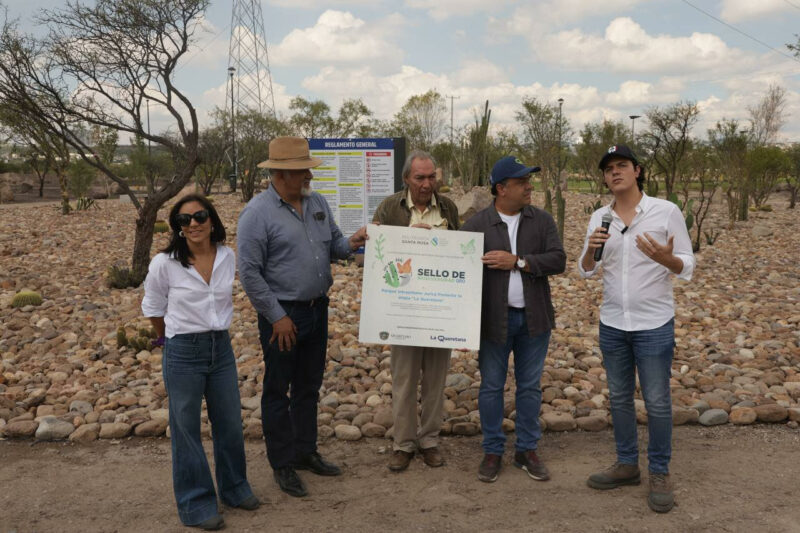 El Parque la Queretana recibe el Sello de Biodiversidad por su compromiso con la flora y fauna