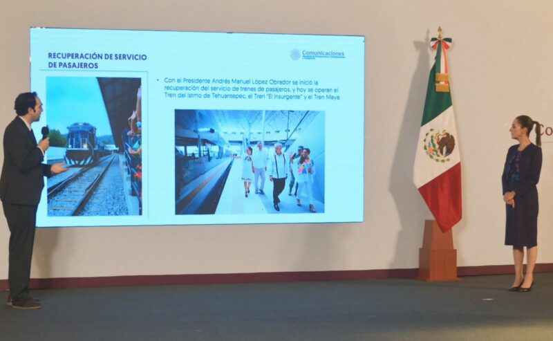 México recupera 18 mil kilómetros para servicio público ferroviario de pasajeros