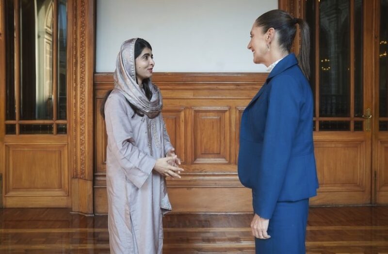 Claudia Sheinbaum Recibe en Palacio Nacional a Malala Yousafzai Premio Nobel de La Paz: Un encuentro por la educación y empoderamiento femenino