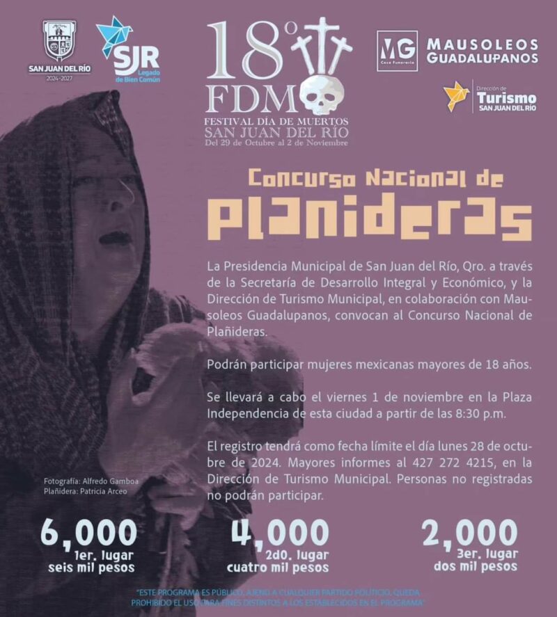 San Juan del Río busca a la mejor plañidera de México