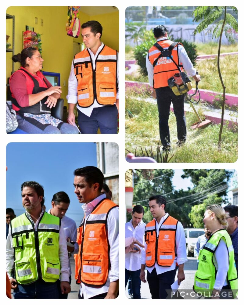 Felifer Macías supervisa trabajos de limpieza en Santa María Magdalena
