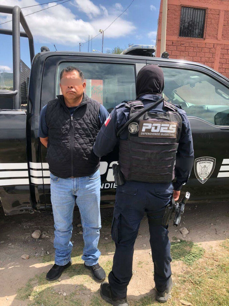 Policía Estatal de San Juan del Río detiene a hombre con orden de aprehensión por abuso sexual
