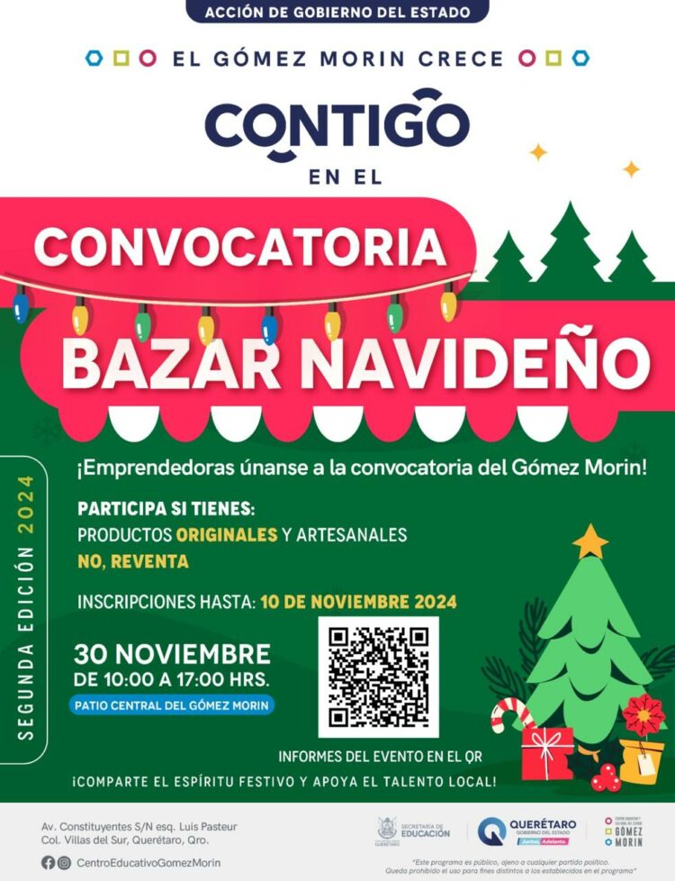 Bazar de emprendedoras: El Gómez Morín se llena de magia navideña