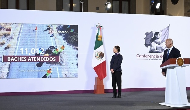 Bacheo histórico en México: SICT repara casi 2 mil km de carreteras en primer mes