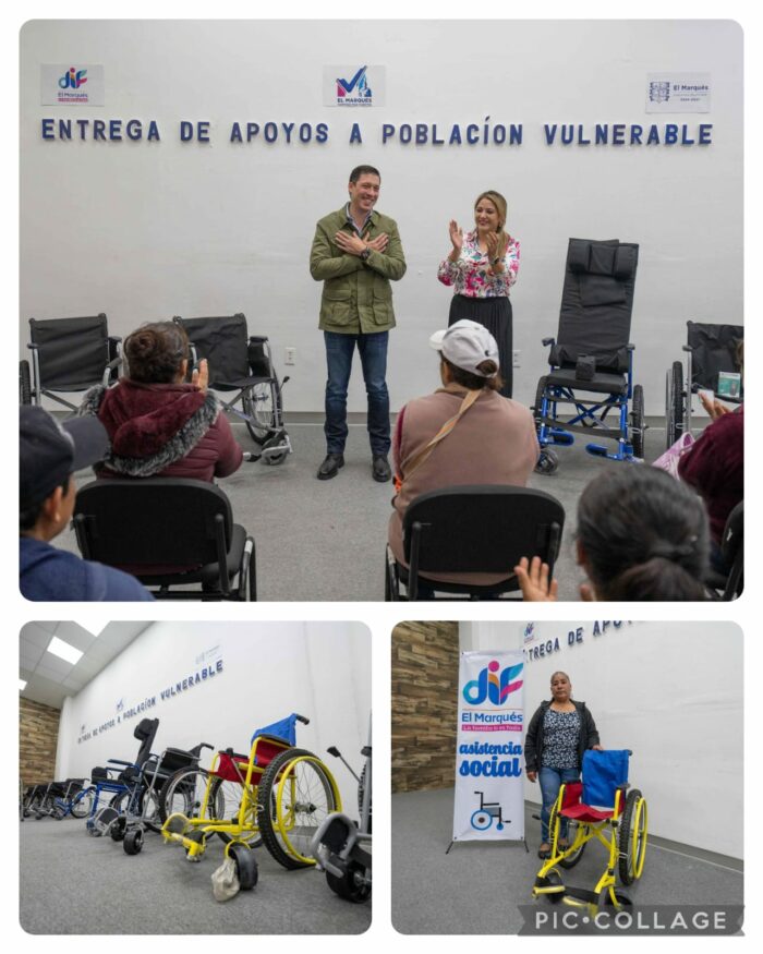 Rodrigo Monsalvo entrega apoyos ortopédicos para mejorar la calidad de vida de sus habitantes de El Marqués