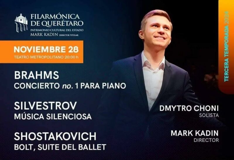 Dmytro Choni, el talento ucraniano que cautivará a Querétaro con la Orquesta Filarmónica