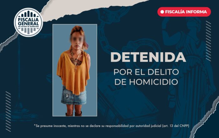Cae “La Chola”: Detenida por brutal homicidio en San Juan del Río