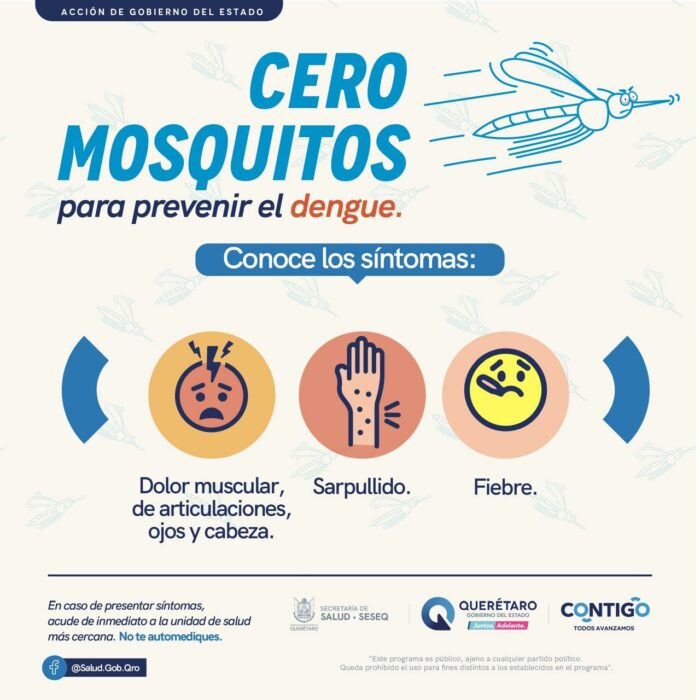 Querétaro refuerza vigilancia epidemiológica del Dengue ante incremento de casos