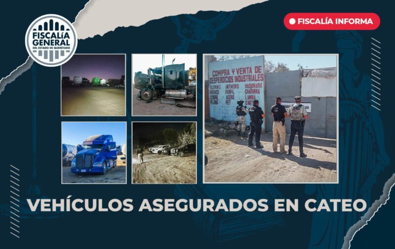 Mega operativo en San Juan del Río: Aseguran 27 vehículos y detienen a dos en predio clandestino