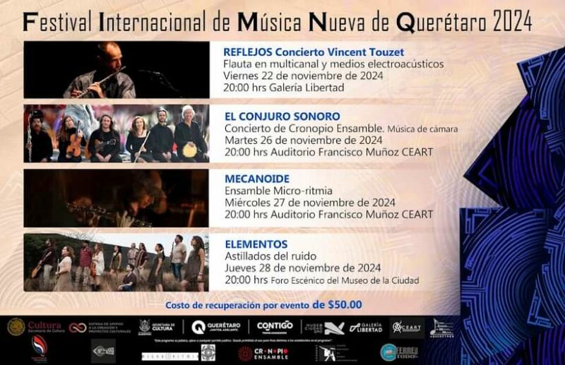 Anuncian el 2do Festival Internacional de música nueva en Querétaro