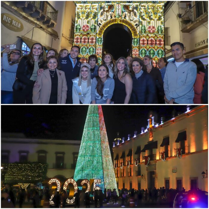 Querétaro se ilumina con magia navideña: Encienden el árbol monumental y anuncian gran derrama económica