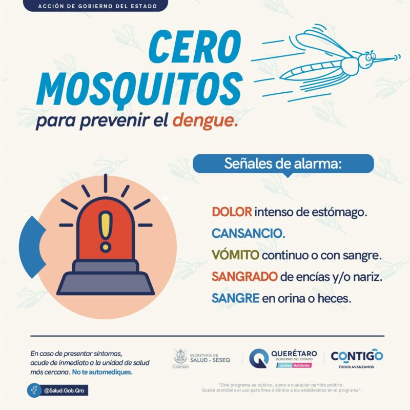 Alerta sanitaria: Aumenta el número de casos de dengue en Querétaro con dos nuevas defunciones
