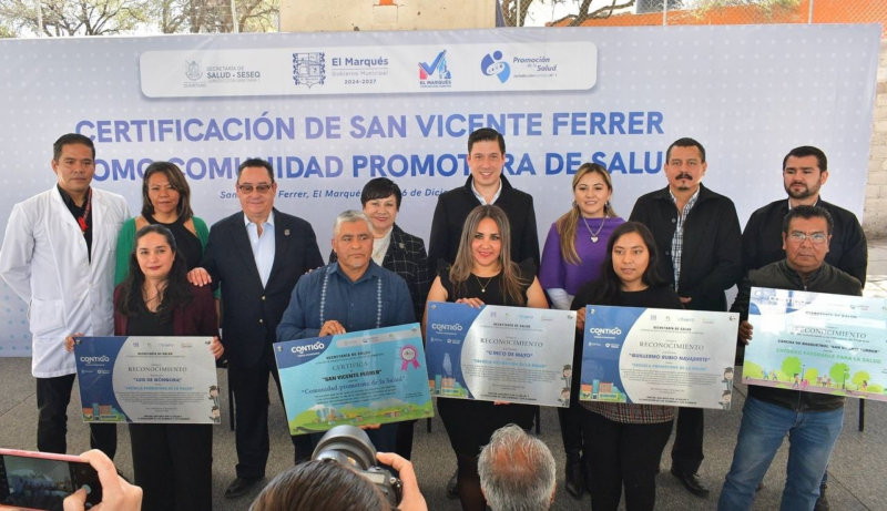 Rodrigo Monsalvo celebra: San Vicente Ferrer es reconocida como Comunidad Saludable