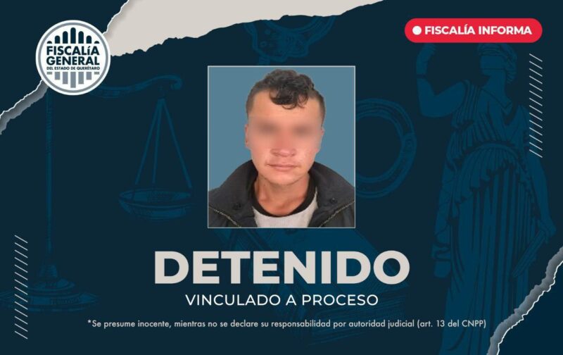 Detenido y vinculado a proceso por robar a conductor de plataforma en San Juan del Río
