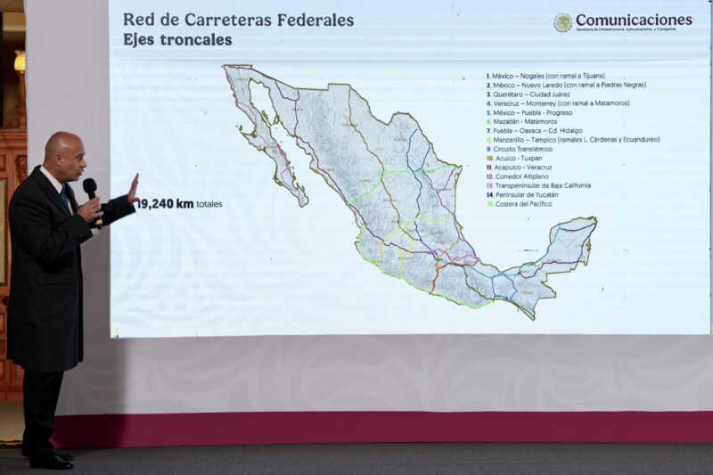Anuncia SICT Plan Nacional de Infraestructura Carretera por 150 mmdp