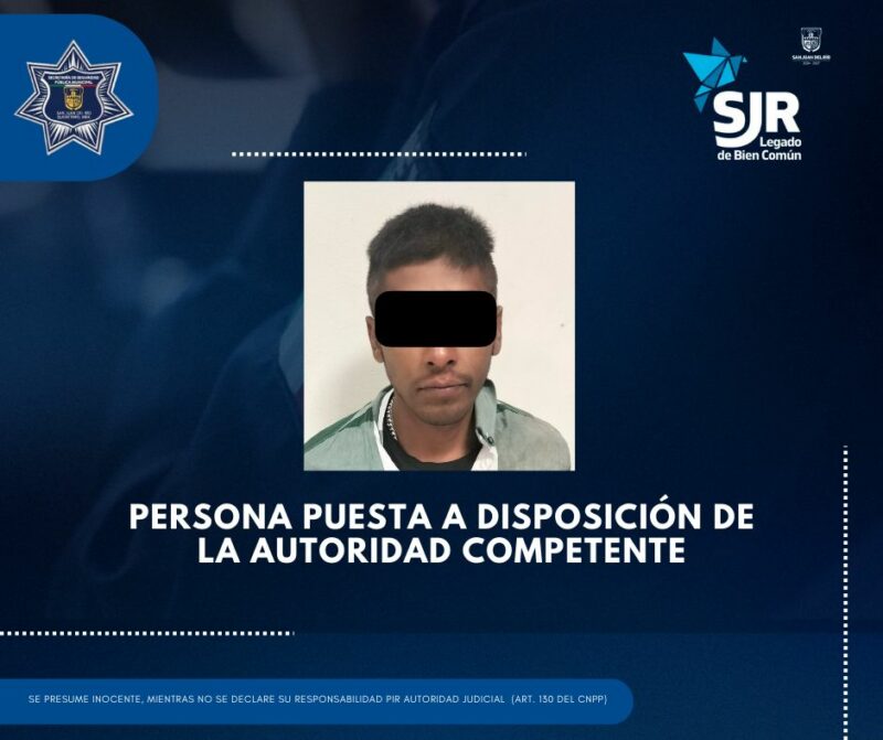 Detienen a presunto ladrón de camioneta en San Juan del Río la SSPM recupera vehículo