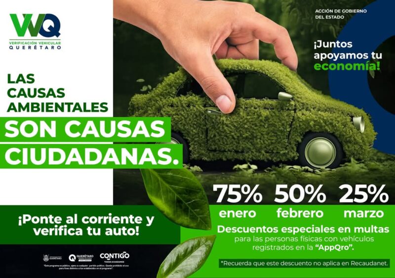 Aprovecha los descuentos hasta marzo en multas y verificación vehicular