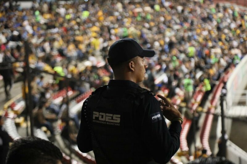 Operativo de seguridad blindado para el partido Querétaro vs América