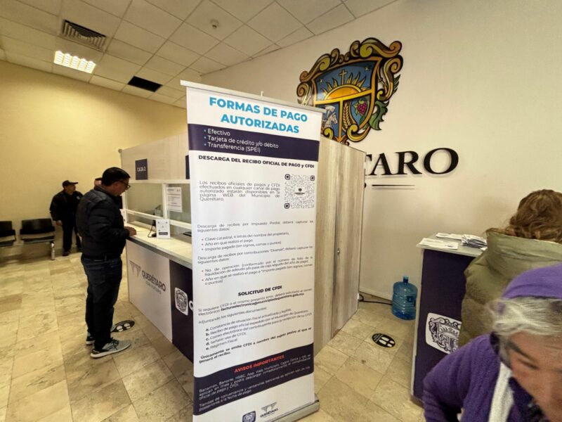 Buen inicio de año más de 50 mil contribuyentes ya pagaron su predial en Querétaro