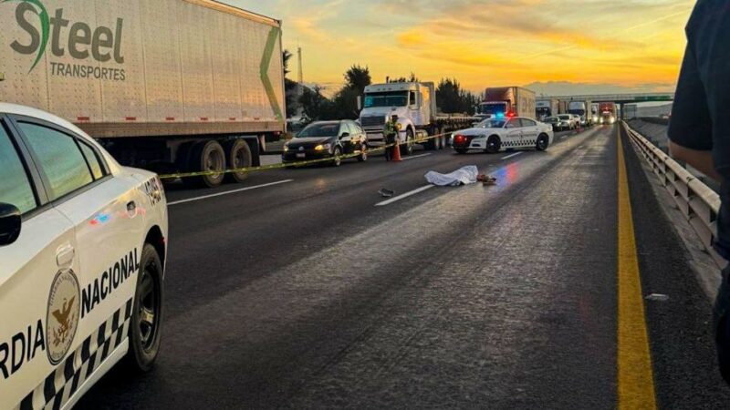 Fatal accidente un peatón pierde la vida al ser arrollado por tráiler en Querétaro