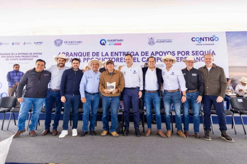 Mauricio Kuri brinda apoyo a más de 22 mil productores afectados por sequía