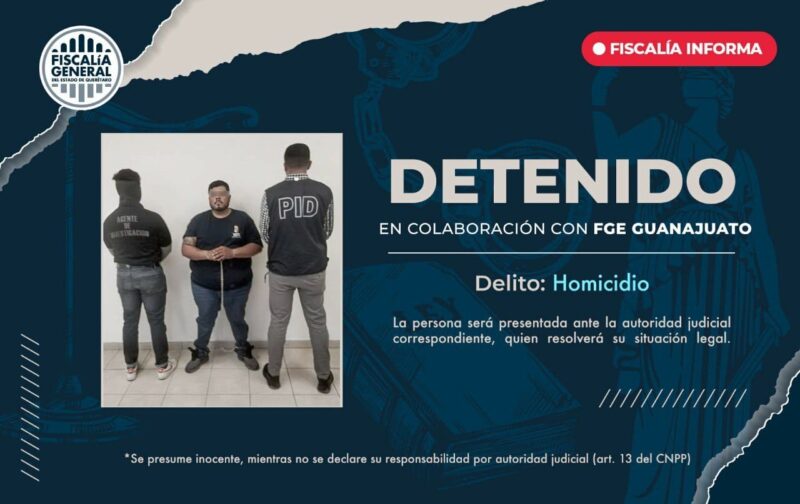 Cae en Queretaro “El Gordo de Zempoala” líder criminal responsable de la masacre de policías en Uriangato