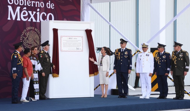 Sheinbaum inaugura Base Aérea Militar No. 20 y conmemora 110 Aniversario de la Fuerza Aérea