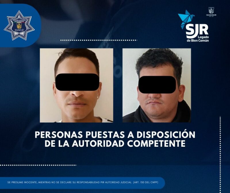 Detienen a dos colombianos con droga en San Juan del Río tras amedrentar a mujer