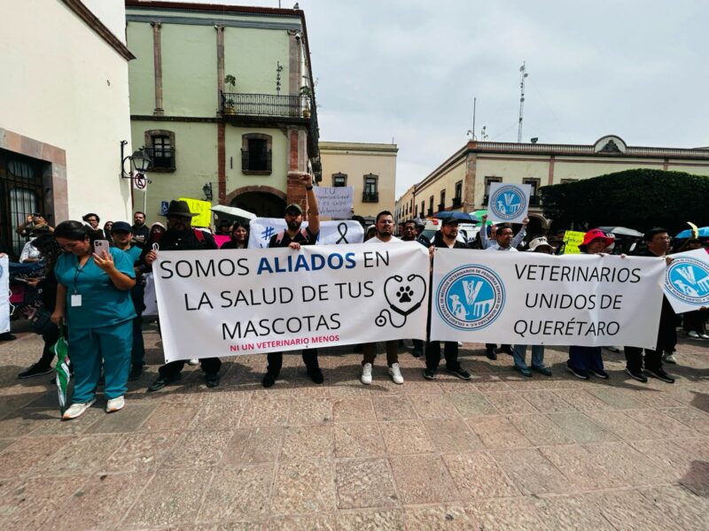 “Justicia para Héctor” Médicos veterinarios alzan la voz contra la violencia en Querétaro