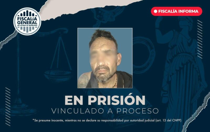 Capturan y vinculan a proceso a agresor que roció con gasolina y prendió fuego a dos personas en Querétaro