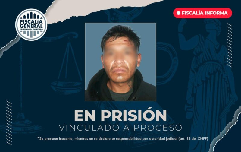Tras las rejas vinculan a proceso a ladrón de parroquia en Juriquilla