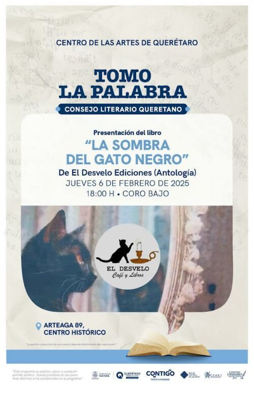 La sombra del gato negro y otras historias en la cartelera literaria de Querétaro