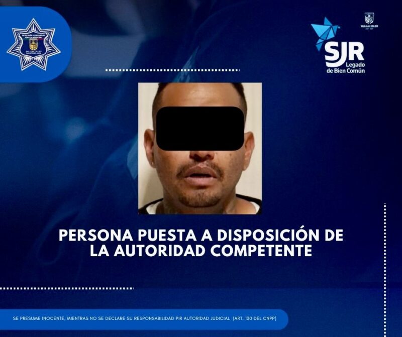 Intento de robo en Las Palomas la policía de San Juan del Río asegura a presunto responsable