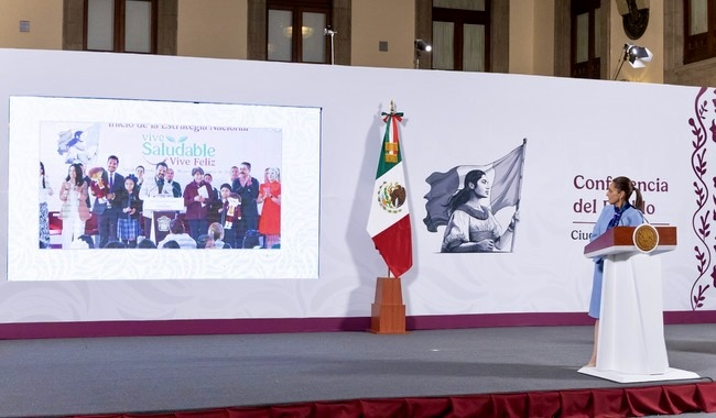 Sheinbaum lanza “Vive saludable, vive feliz” Jornadas de salud para millones de niños