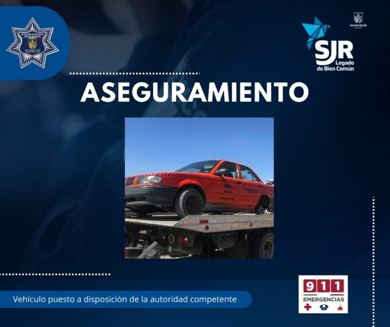 Recuperado SSPM-SJR localiza vehículo robado y desvalijado gracias a denuncia ciudadana