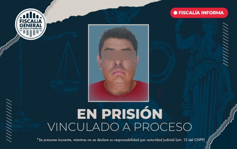 Capturado por robo violento FGE vincula a proceso al agresor en Pedro Escobedo
