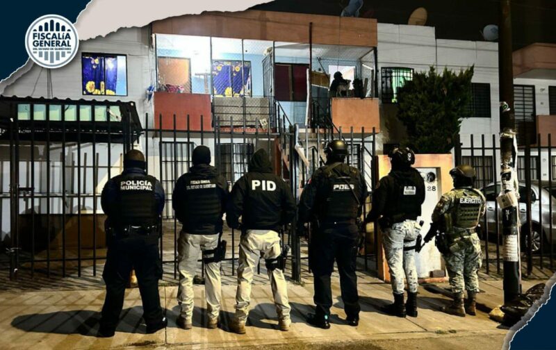 Operativo masivo Fiscalía de Querétaro desmantela red criminal con 16 detenidos