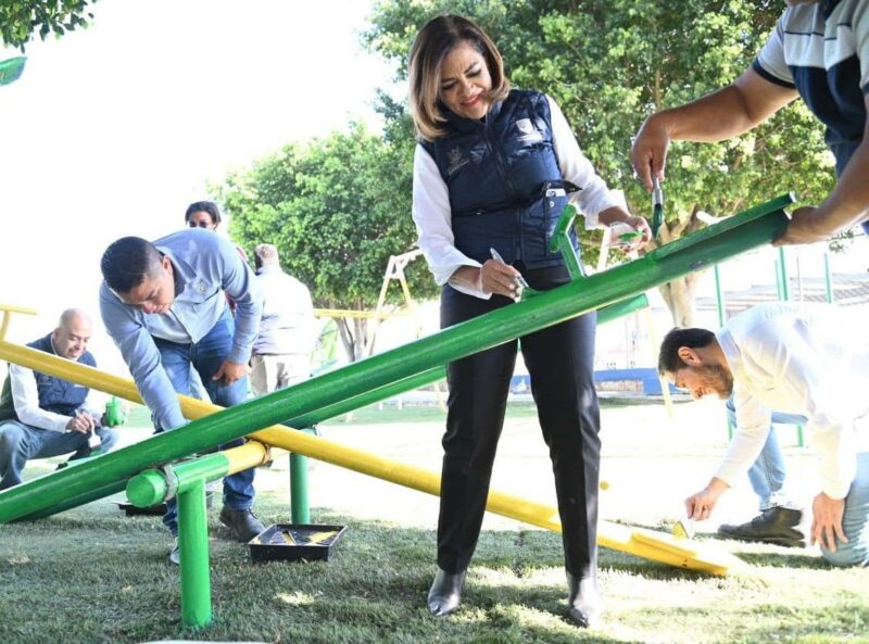 Impulso social en Mompaní CEI y Secretaría de Mujeres renuevan espacios públicos y fomentan equidad
