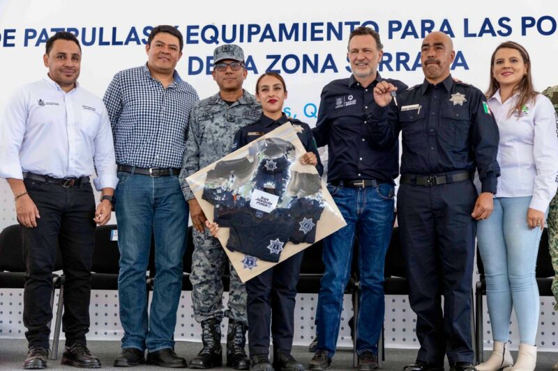 Sierra Gorda blindada Kuri fortalece seguridad con nuevas patrullas y equipamiento policial