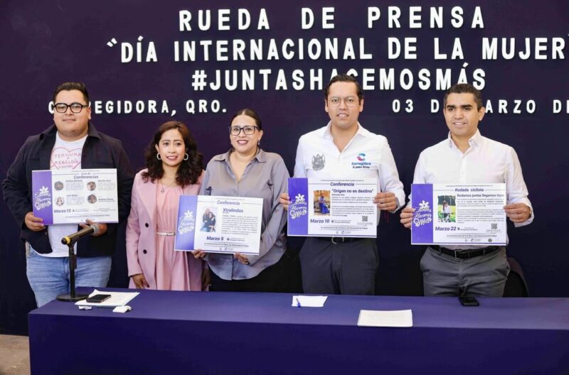 Corregidora celebra el 8M con la agenda llena de eventos con mujeres al frente