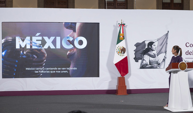 México y EE.UU. a cantar por la paz Sheinbaum lanza concurso Binacional de música