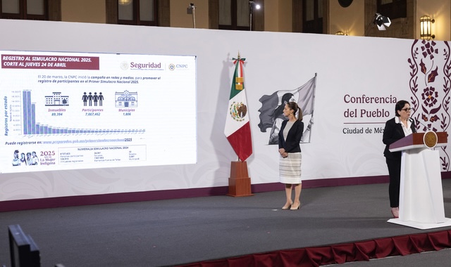 La prevención salva vidas Sheinbaum llama a sumarse al gran Simulacro Nacional del 29 de abril