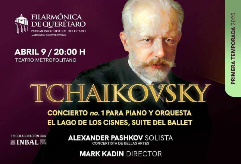 Concierto estelar la OFEQ y pianista Ruso celebran a Tchaikovsky en el Metropolitano