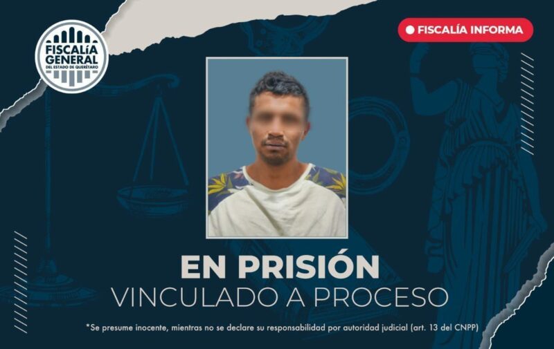Tras las rejas FGE Querétaro vincula a proceso a ladrón de casas en Villas del Mesón