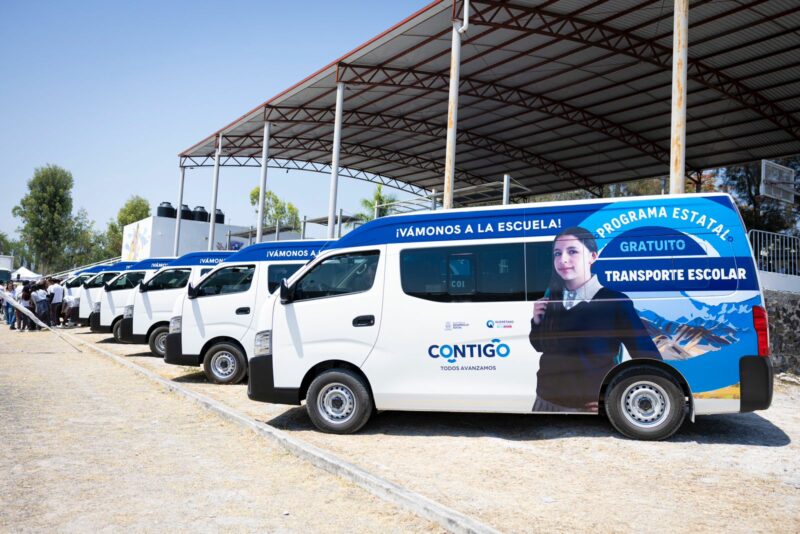 Kuri fortalece transporte escolar en la Sierra Querétana