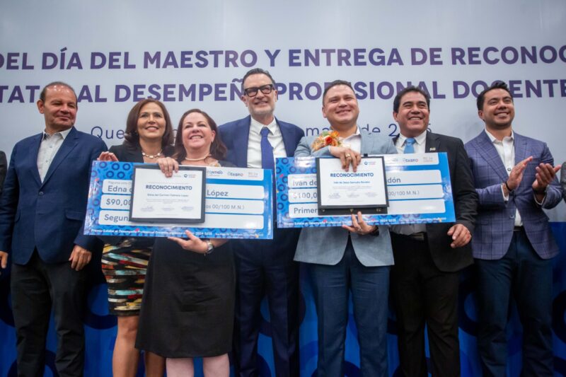Gracias maestros Kuri enaltece su labor y el liderazgo de Querétaro en educación